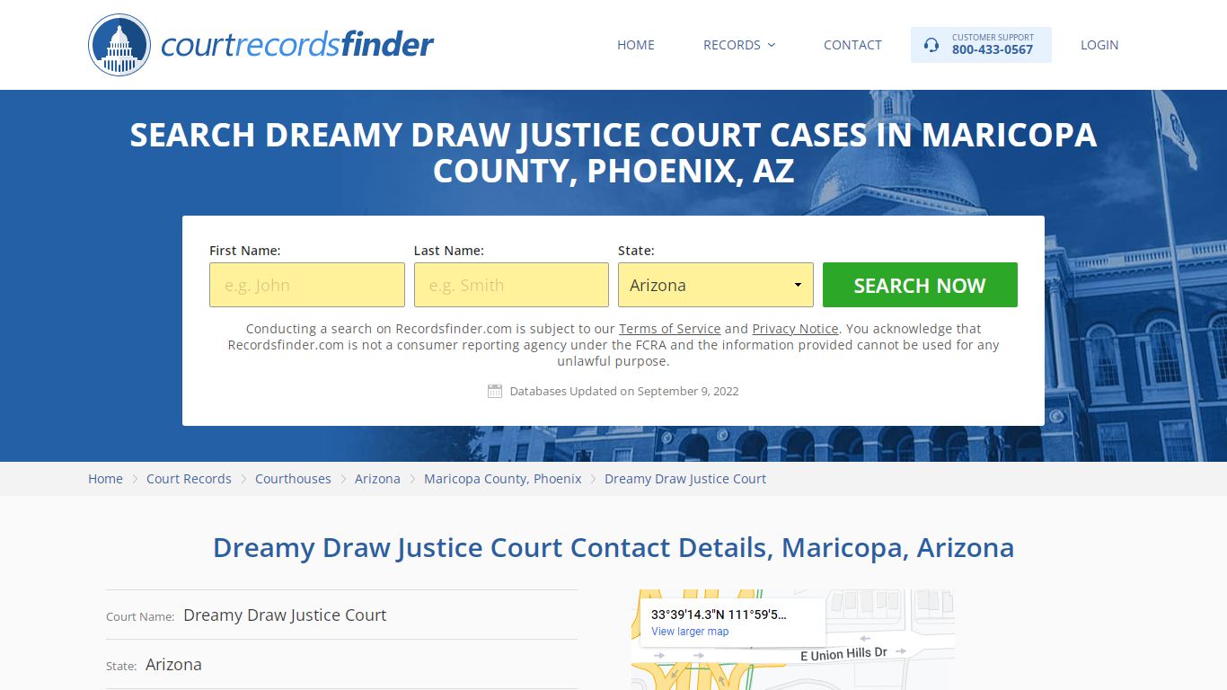 Dreamy Draw Justice Court Case Search - RecordsFinder